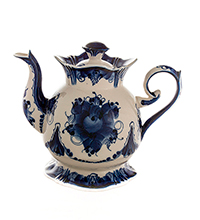 Заварочный чайник с художественной росписью "Гжель"