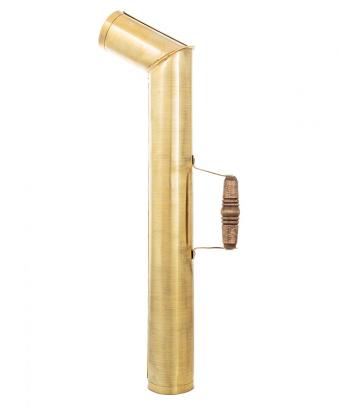 фото товара: Труба для самовара с деревянной ручкой (латунь)