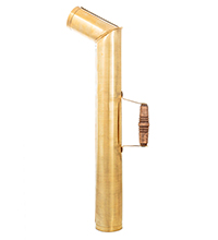 Труба для самовара с деревянной ручкой (латунь)