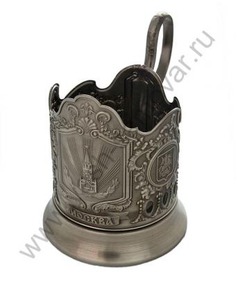 фото товара: Подстаканник никелированный с чернением "Кремль"